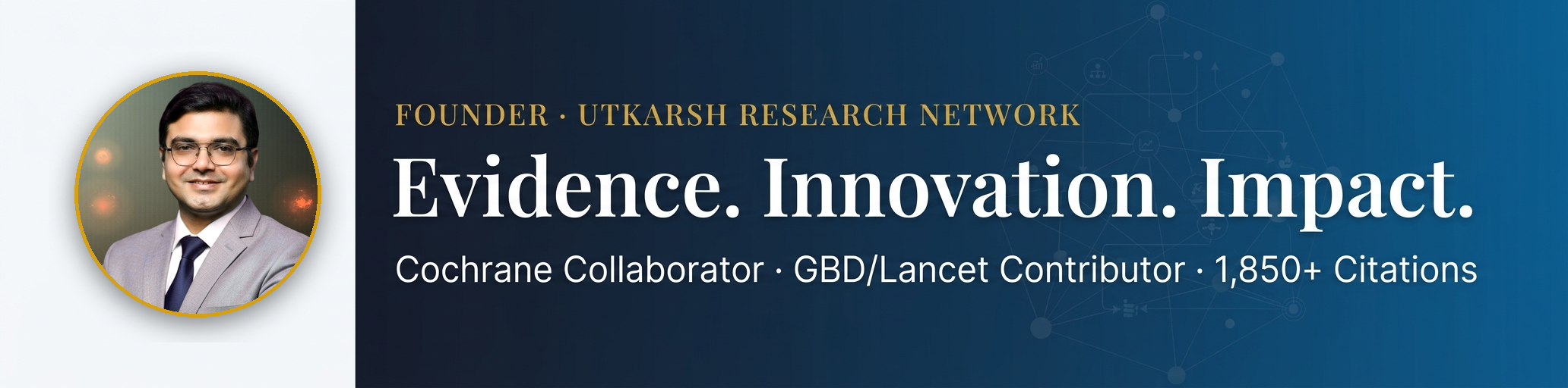 Dr. Paramjot Panda · Founder, Utkarsh Research Network · Evidence. Innovation. Impact.
